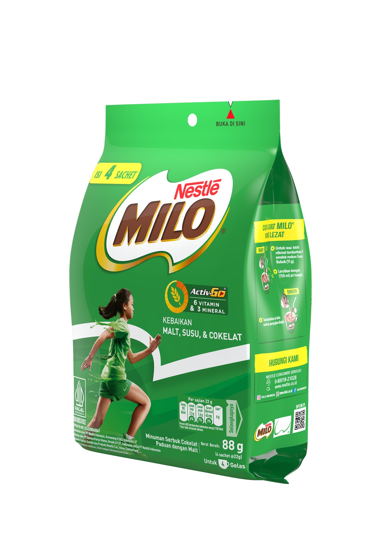 produk milo activ-go polybag 4x22g