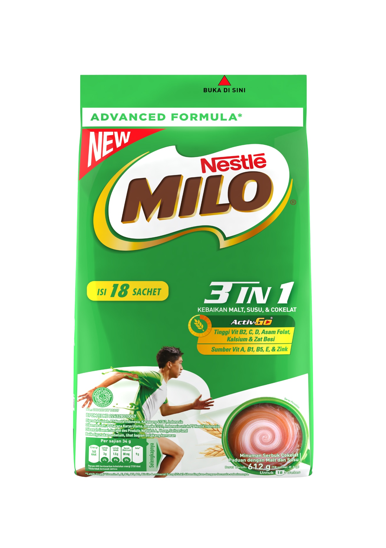 MILO 3in1 Polybag 18x34