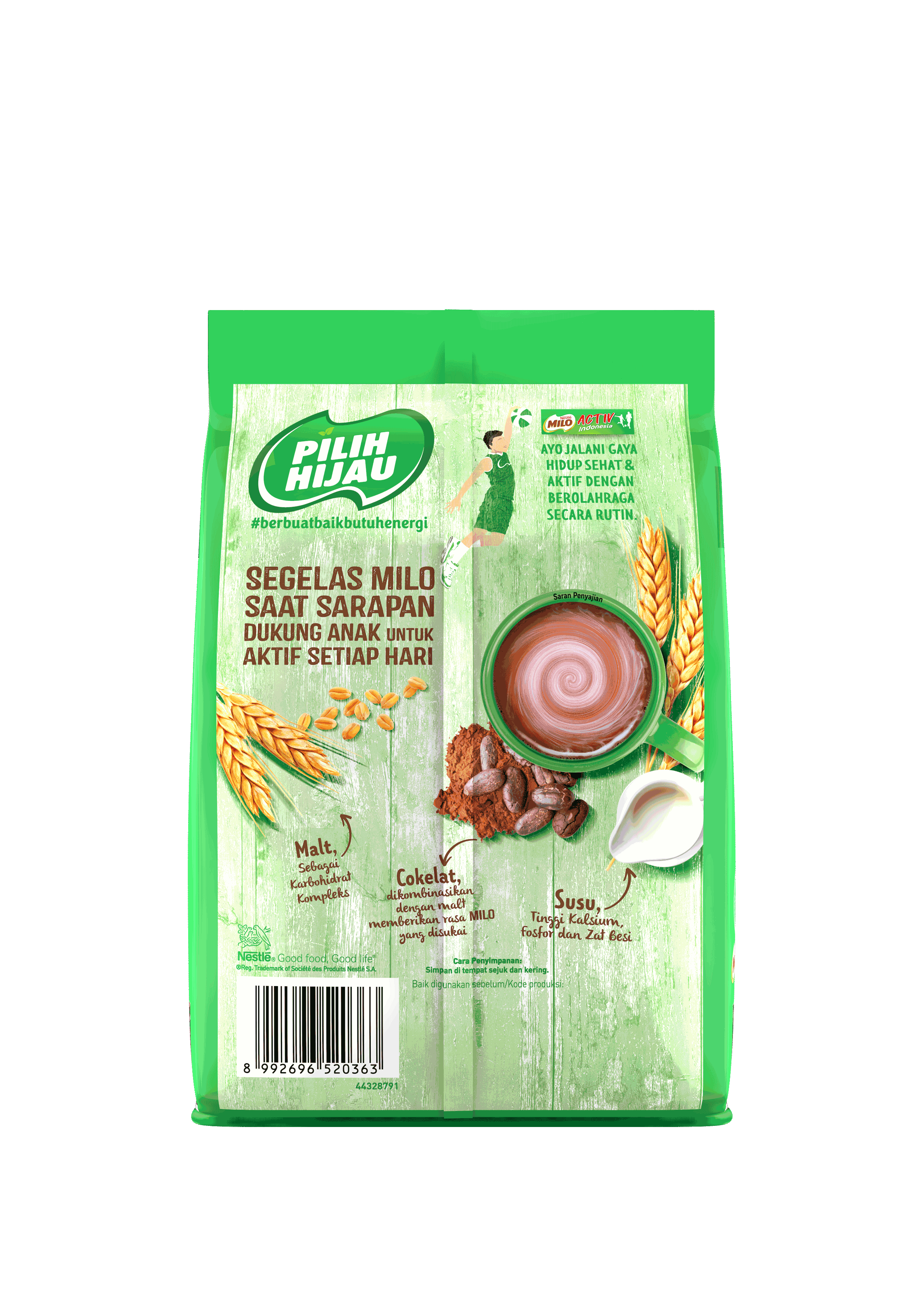 Produk MILO 3in1 Polybag 10x34g