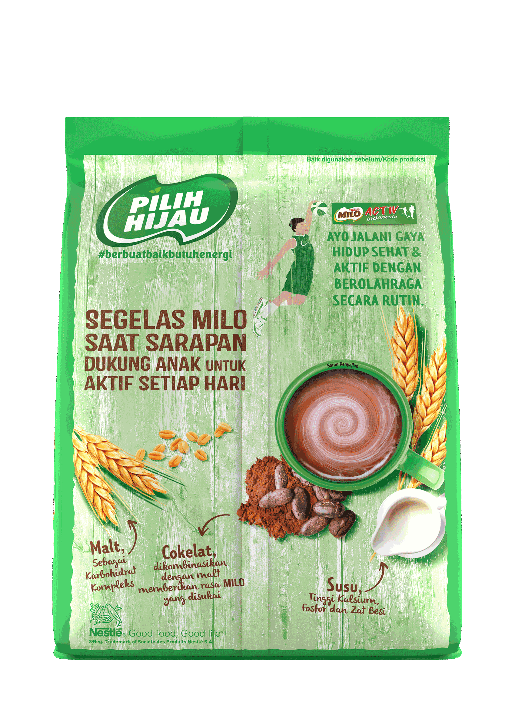 Produk milo 3in1 pouch 790g