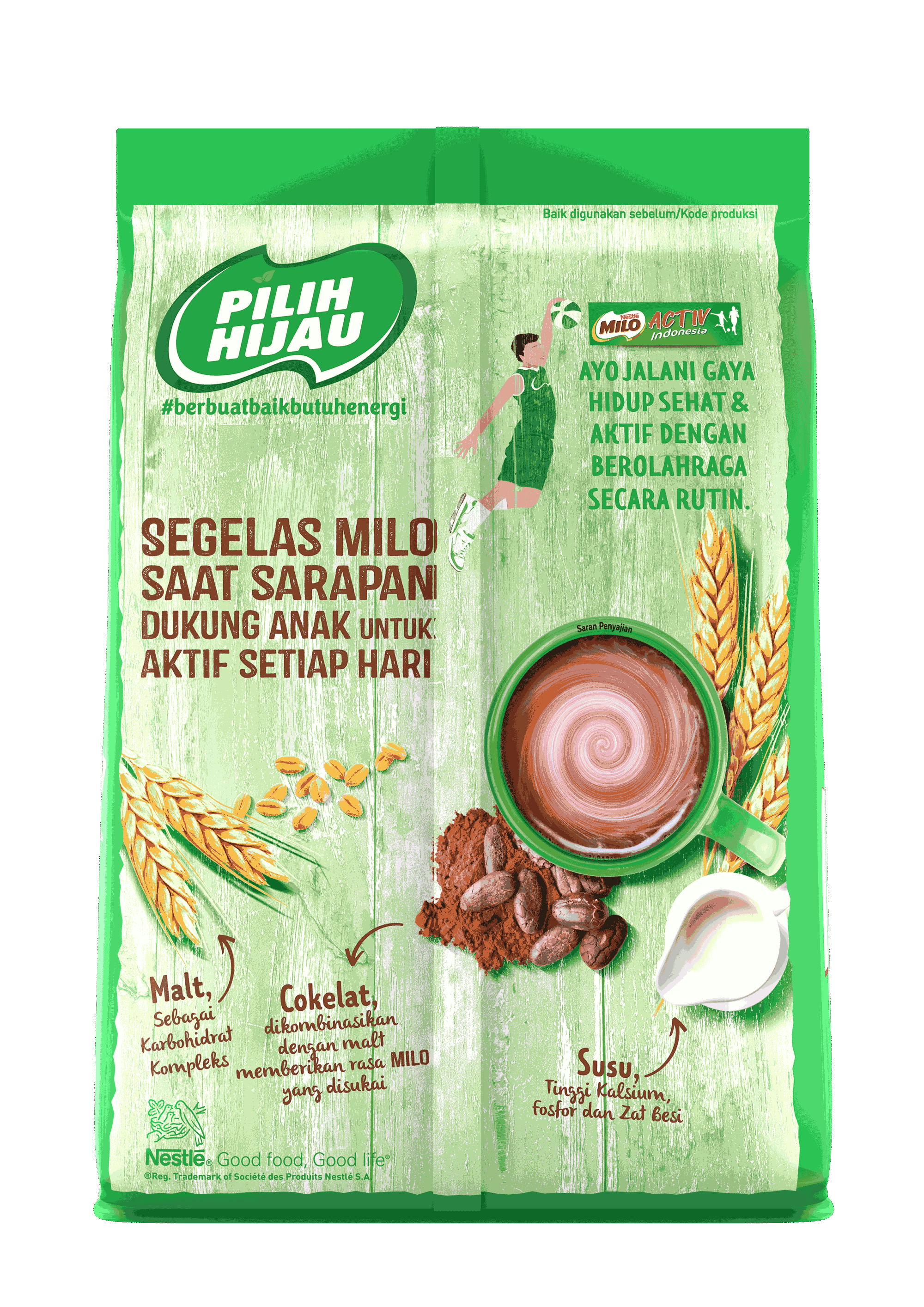 Produk milo 3in1 pouch 990g