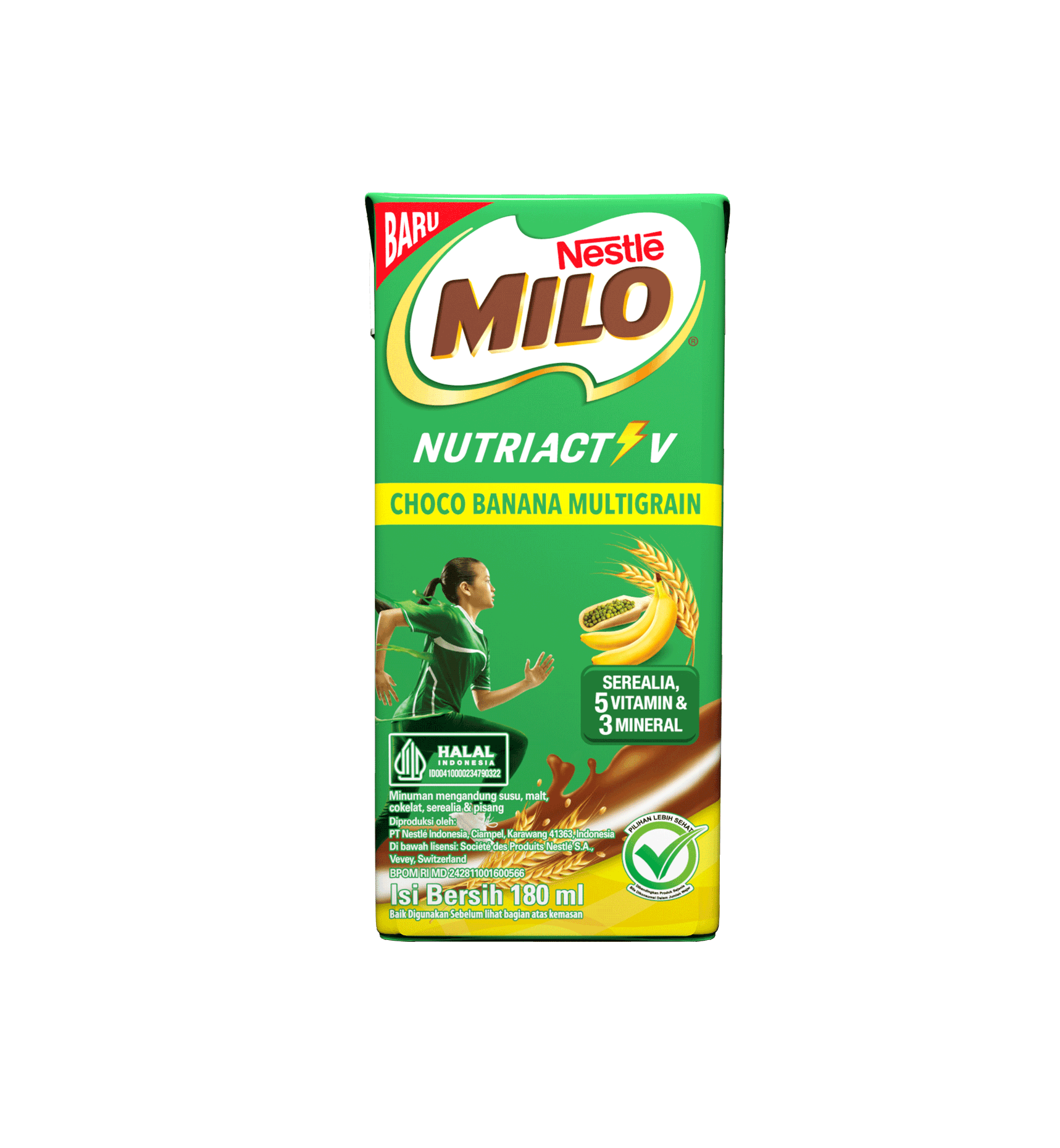 MILO Nutri Activ Choco Banana Multigrain 180ml