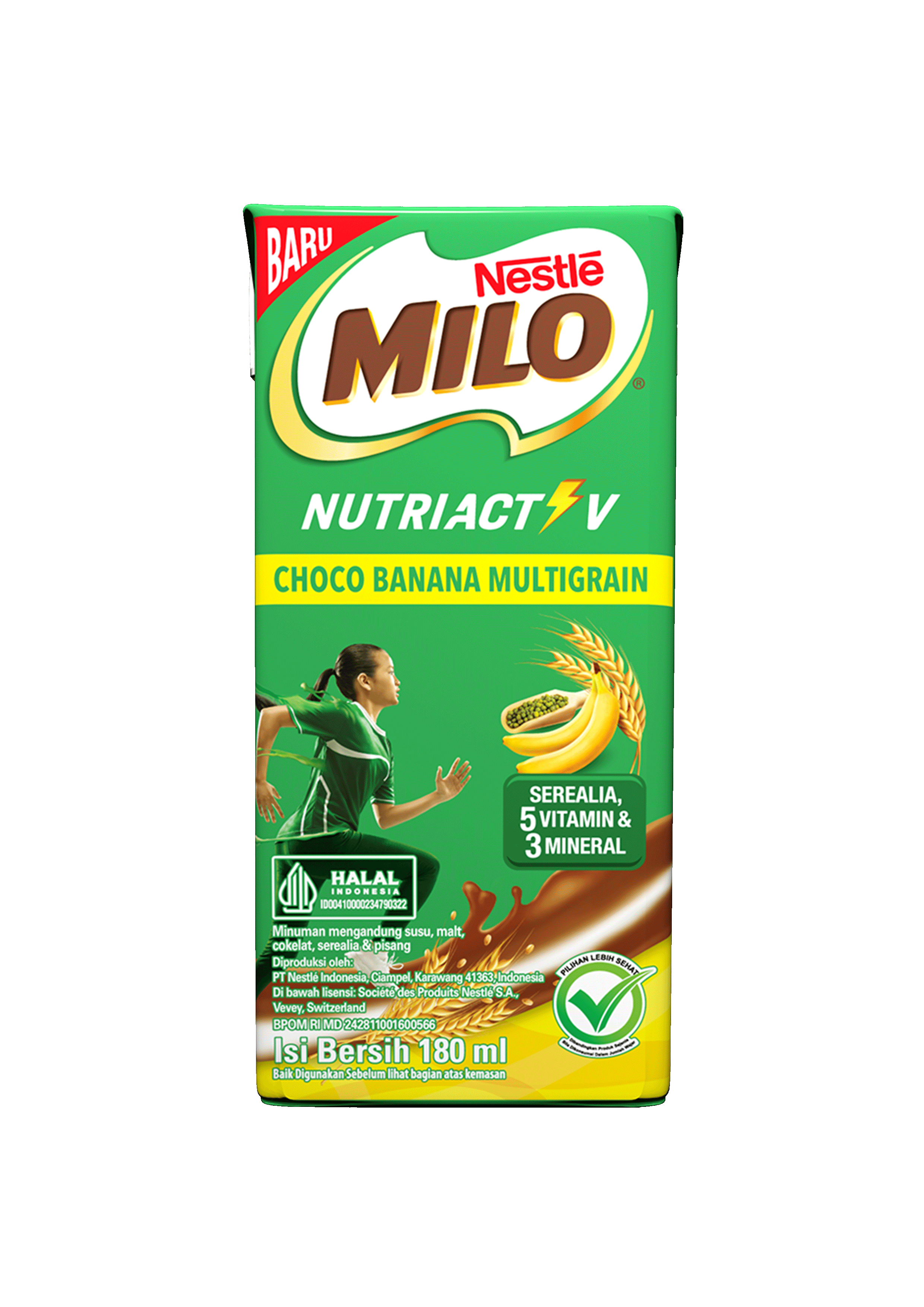 MILO Nutri Activ Choco Banana Multigrain 180ml