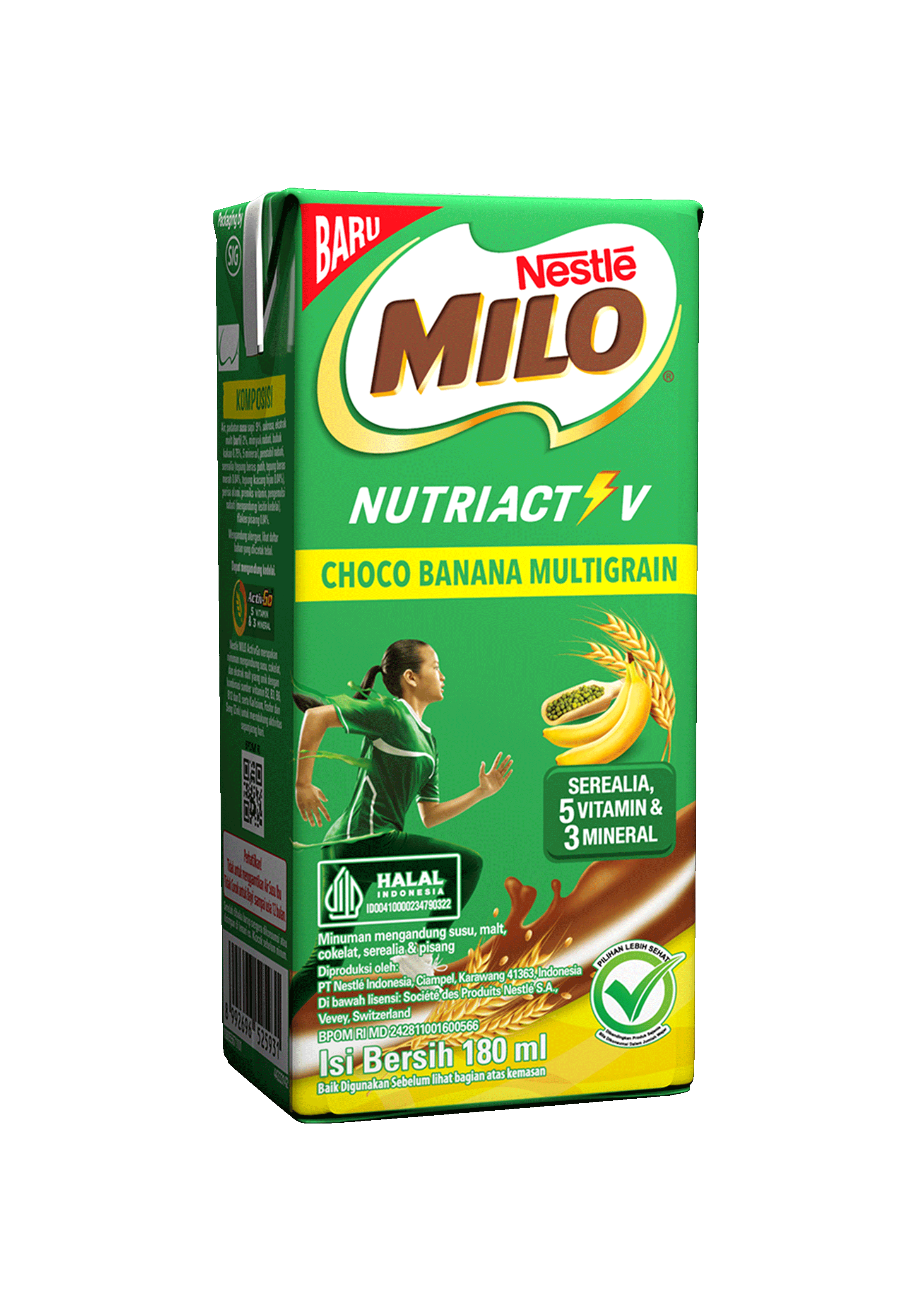 MILO Nutri Activ Choco Banana Multigrain 180ml