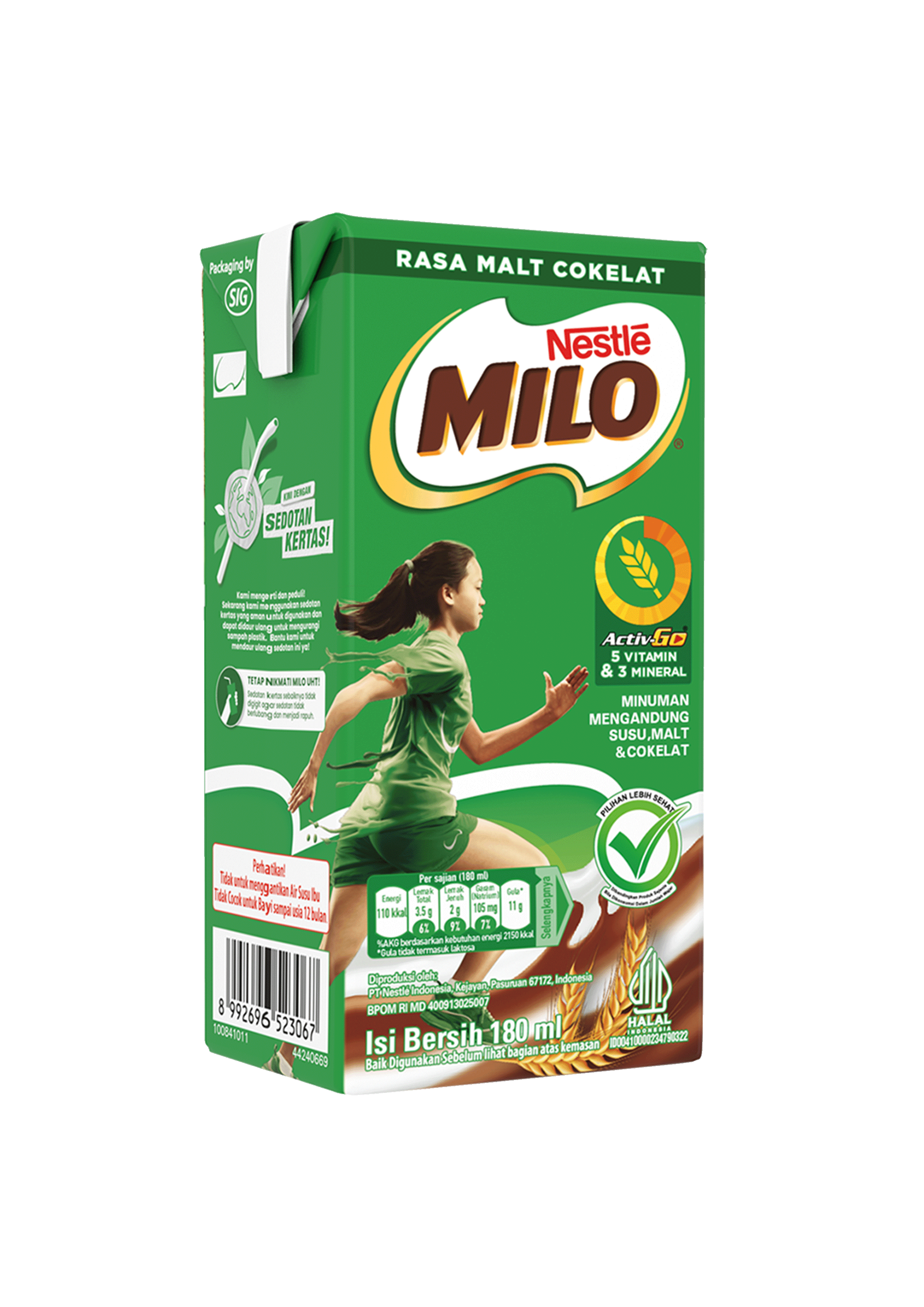 Produk MILO Kotak UHT 180ml